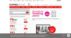 Desktop Screenshot of names.com.pl